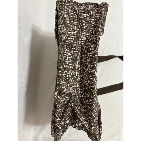 Thirty One Organizing Utility Tote 15 x 10 x 6 Pockets Brown Dot Ronald McDonald - Picture 5 of 5